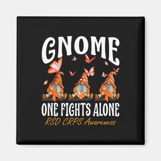 Aimant Gnome One combat seul RSD Sensibilisation aux CRPS (Devant)