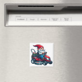 Aimant Gnome sur l'équitation tondeuse de pelouse avec pa (In Situ (Lave-vaisselle))