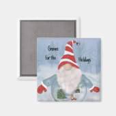 Aimant Gnome Winter Wonderland (Recto/Verso)