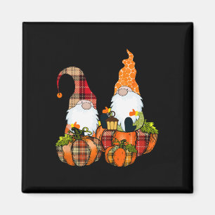 Aimant Gnomes citrouilles Automne Mignons Halloween Thank