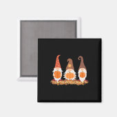 Aimant Gnomes D'Automne Et Feuilles D'Automne Mignons Gra (Recto/Verso)
