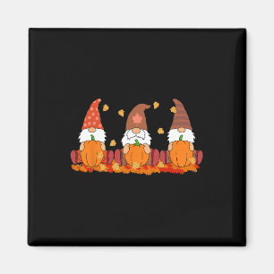 Aimant Gnomes de Thanksgiving mignon Citrouille Gnomes d'