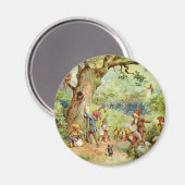 Aimant Gnomes, elfes et fées dans la Forêt Magique (Recto/Verso)