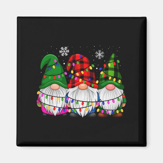 Aimant Gnomes Family Matching Pjs Men Women Funny Xmas Ho (Devant)