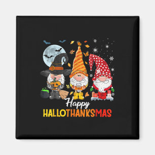 Aimant Gnomes Lover Halloween Joyeux Noël Joyeux Happy Ha