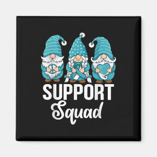 Aimant Gnomes mignons Soutien Escadron Survivant Cancer d