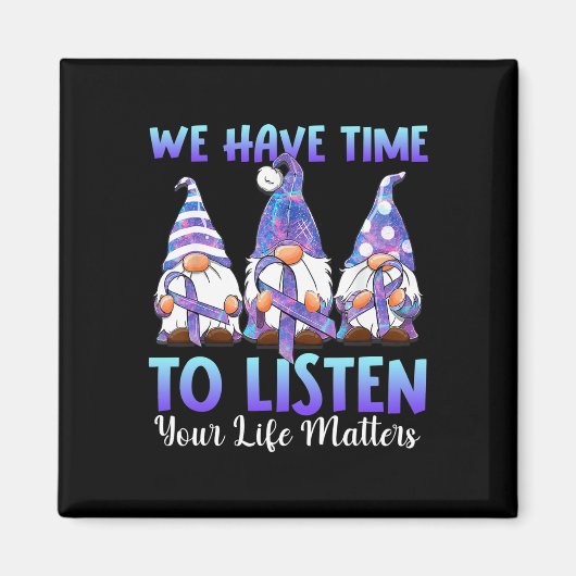 Aimant Gnomies Nous Avons Le Temps D'Écouter Votre Problè (Devant)