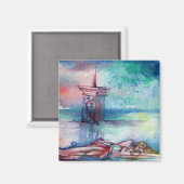 AIMANT GNOMON ET DAME DU LAC (Recto/Verso)