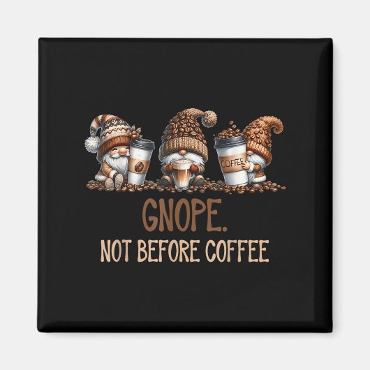 Aimant Gnope Pas Avant Café Trois Gnomes Graphic Cafei (Devant)
