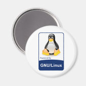 Aimant GNU/Linux (Recto/Verso)