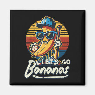 Aimant Go Banana Retro Fruit Hommes Garçons T-shirt Enfan