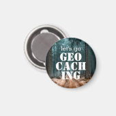 Aimant Go Geocaching Custom Trail Photo Don (Recto/Verso)