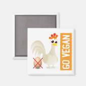Aimant Go Vegan Chicken (Recto/Verso)