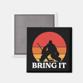 Aimant Goalie De Hockey Sur Glace (Recto/Verso)