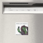 Aimant Goblin Girl Téléphone cellulaire Selfie Réfrigérat (In Situ (Lave-vaisselle))