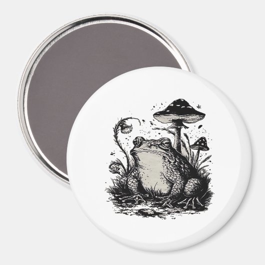 Aimant Goblincore Frog Minimal Classic Design (Recto/Verso)