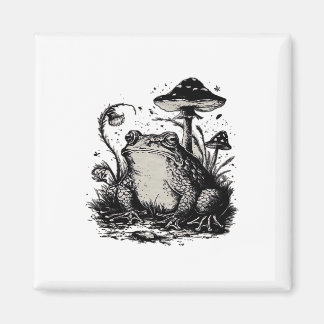 Aimant Goblincore Grenouille Design Minimaliste Classique