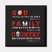 Aimant God Family Country (Devant)