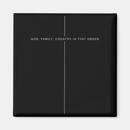 Aimant God Family Country In That Order For Suprters Men (Devant)