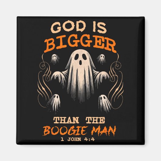 Aimant God Is Bigger Soky Season Christian Funny Hallowee (Devant)