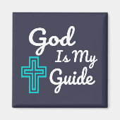 Aimant God Is My Guide Cross (Devant)