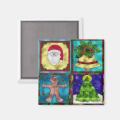 Aimant Godes de Noël (Recto/Verso)