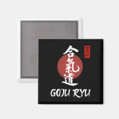 Aimant Goju Ryu Karate Uniforme Goju Ryu Uniforme Calligr (Recto/Verso)