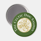 Aimant Gold Celtic Chien Trio Personnalisé (Recto/Verso)