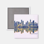 Aimant Gold Coast Skyline (Recto/Verso)