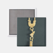 Aimant Gold earring with drop-shaped pendant la forme (Recto/Verso)