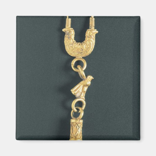 Aimant Gold earring with drop-shaped pendant la forme (Devant)
