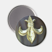 Aimant Gold Fleur de lis Brown (Recto/Verso)