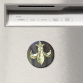 Aimant Gold Fleur de lis Brown (In Situ (Lave-vaisselle))