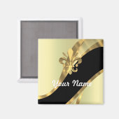 Aimant Gold fleur de lys personnalisé (Recto/Verso)