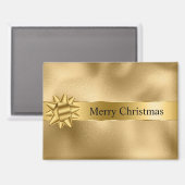 Aimant Gold Glam Ribbon et Bow Christmas (Recto/Verso)