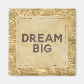 Aimant Gold Glitzy Zebra Print Parties scintillant Dream (Devant)