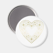 Aimant Gold Lace Heart (Recto/Verso)
