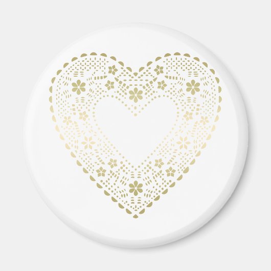 Aimant Gold Lace Heart (Devant)