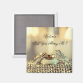 Aimant Gold Me marierez-vous Nom de proposition Script (Recto/Verso)