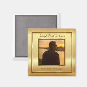 Aimant Gold Photo Memorial (Recto/Verso)