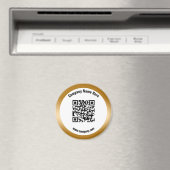 Aimant Gold Promotionnels Nom commercial QR Code (In Situ (Lave-vaisselle))