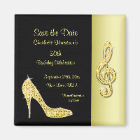 Gold Stiletto & Treble Cleft 50e Enregistrer la da