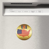AIMANT GOLD USA MEDALLION (In Situ (Lave-vaisselle))