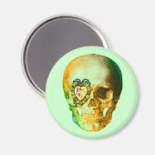 Aimant Gold Valentine Skull (Recto/Verso)