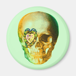 Aimant Gold Valentine Skull