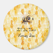 Aimant Gold Yellow Honey Bee (Devant)