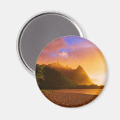 Aimant Golden beach sunset (Recto/Verso)