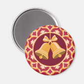 Aimant Golden Bells in a Circular Frame (Recto/Verso)