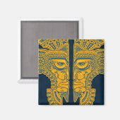 Aimant Golden Blue Aztec Twins (Recto/Verso)