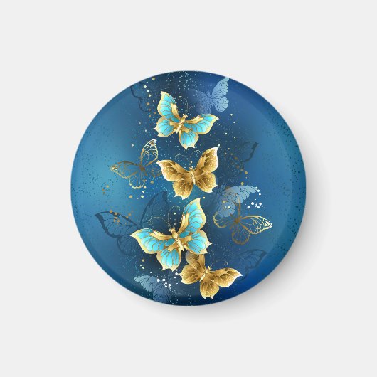 Aimant Golden butterflies (Devant)